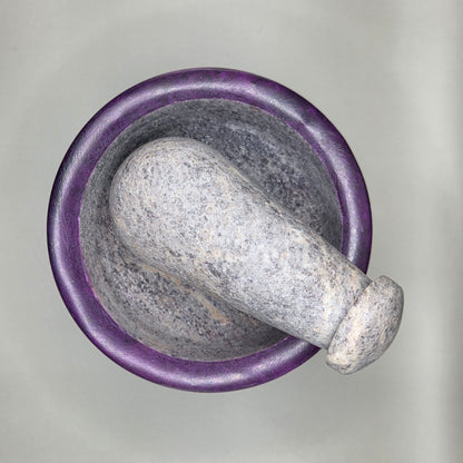 Mortar & Pestle - Purple Soapstone