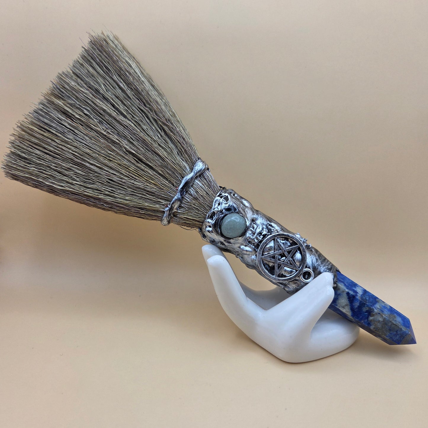 Besom — Lapis Lazuli & Pentacle