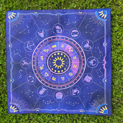 Purple Astrological Altar Cloth