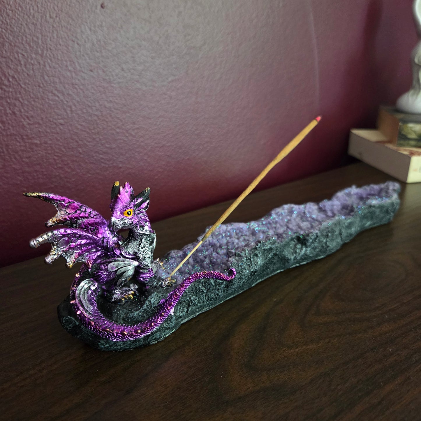 Amethyst Dragon Incense Holder