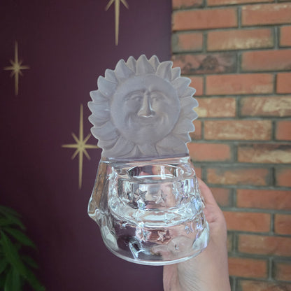 Vintage Celestial Candle Holder Set