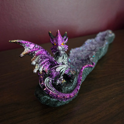Amethyst Dragon Incense Holder